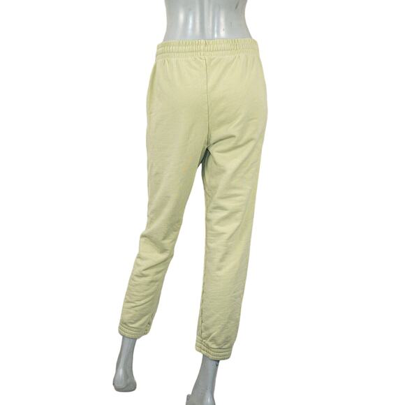 Reformation Jeans Women's French Terry Sweatpants in green fits sz Medium - Picture 3 of 8